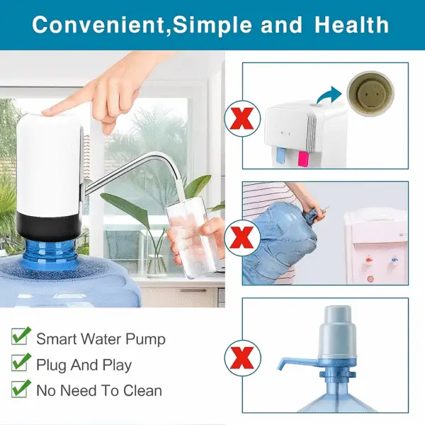 Automatic Wireless Water Can Dispenser Pump