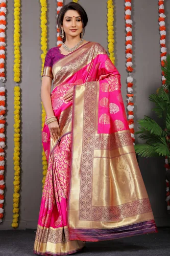 Perfect saree for every occasion – silk wedding saree with zari work